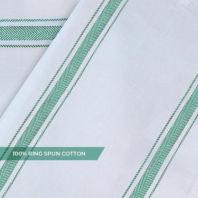 Dish Towels Set Size 15x25 Inch, 100% Cotton Soft & Absorbent Linen Kitchen - Image 5