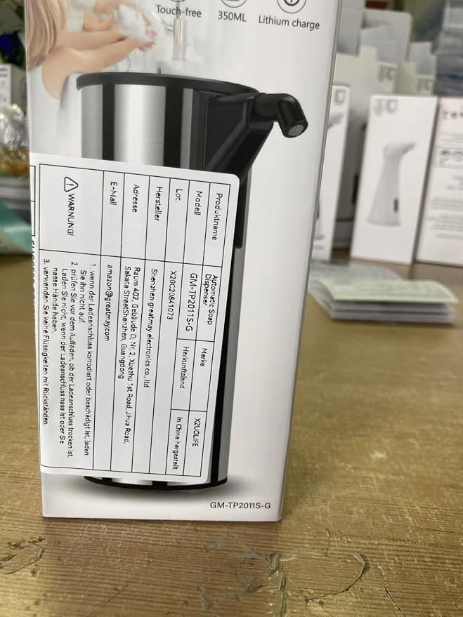 Automatic Soap Dispenser Touchless 11.8oz/350ml Four-Level Adjustable Dispenser - Image 8