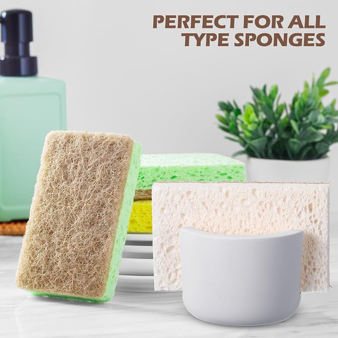 Geelin 2 Pack Diatomite Stone Sponge Holder - Image 6
