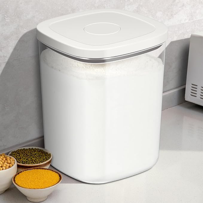 Airtight Rice Container 25 Lbs, Dry Food Holder - Image 7
