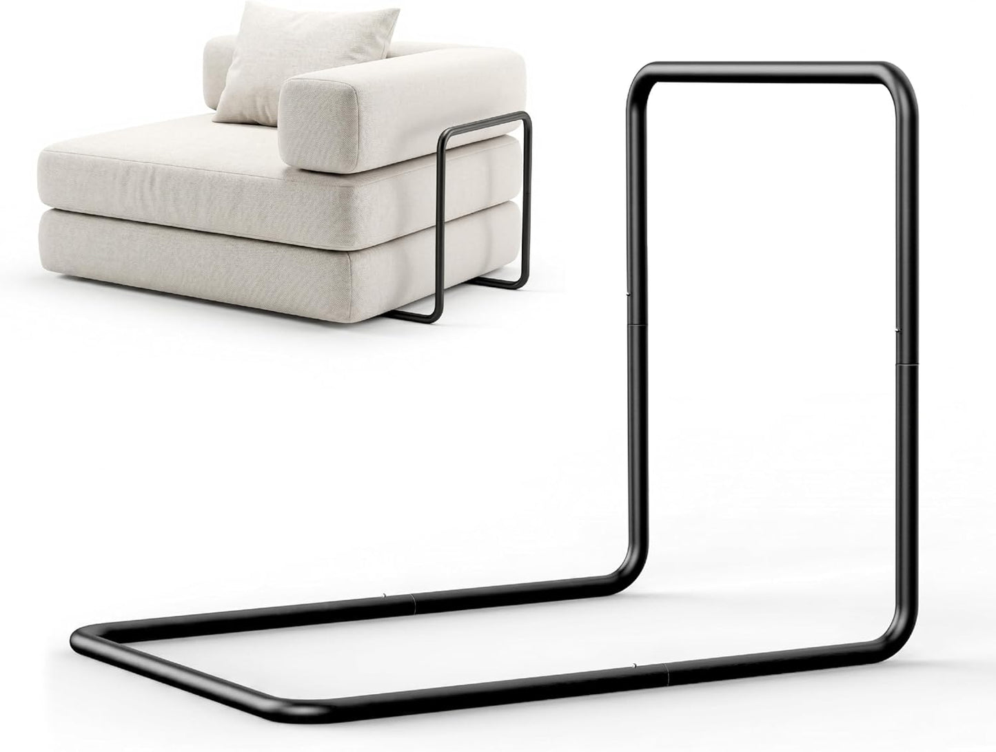 WOWMAX Floor Sofa Support Frame, Freestanding Back Support for Floor Cushions, No Wall Needed, Easy Assembly, Fits Most Floor Sofas (Sofa Not Included)