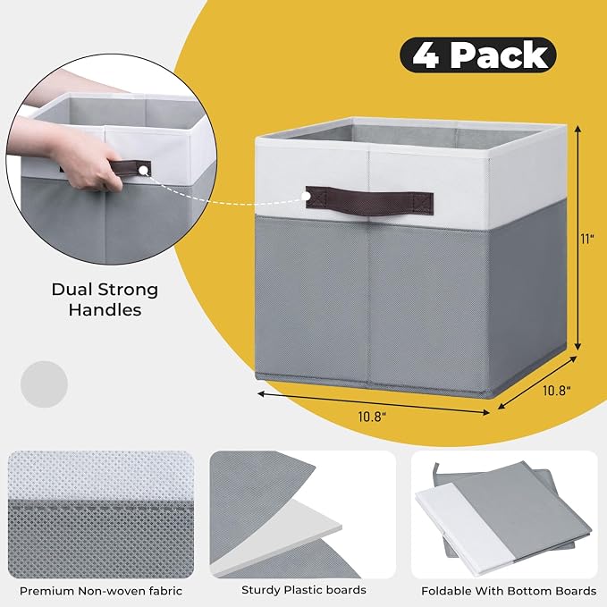 Criusia Fabric Storage Cubes - Image 4