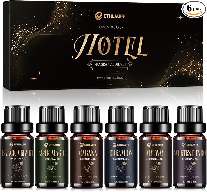 Hotel Diffuser Oils, Hotel Collection Diffuser Oil, Luxury Essential Oil Set by Ethlauff