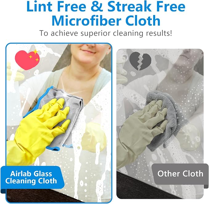 Glass Polishing Cloth Streak Free Miracle Microfiber Cleaning Cloth Lint Free - Image 5