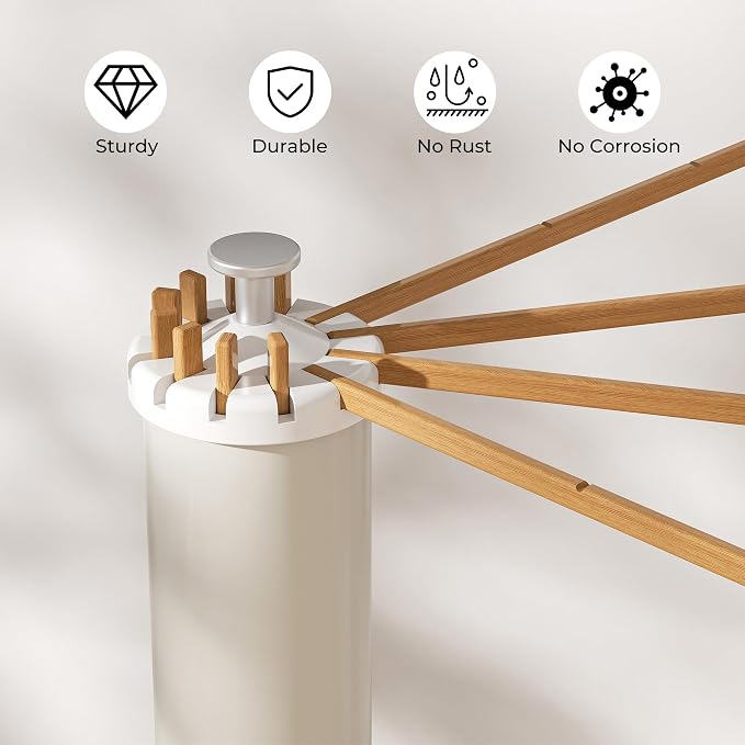 Tripod Clothes Drying Rack, Garment Rack Portable and Foldable Space Saving - Image 8