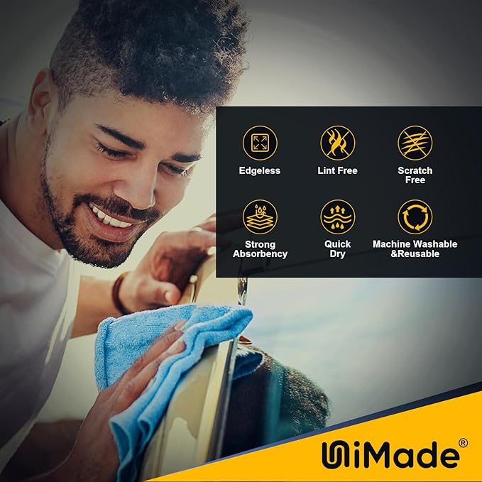 Shop Towels, 24 Pack Commercial Grade Shops Rags Microfiber Towel - Image 3