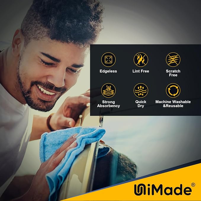 Shop Towels Rags, 150 Pack Reusable Shop Rags Bulk Microfiber Cleaning Cloth - Image 2
