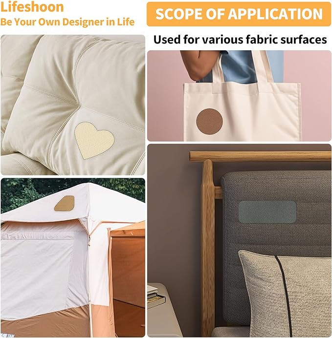 Fabric Repair Patches, 17X158 Inch Canvas Self-Adhesive Fabric Patches Tape - Image 3