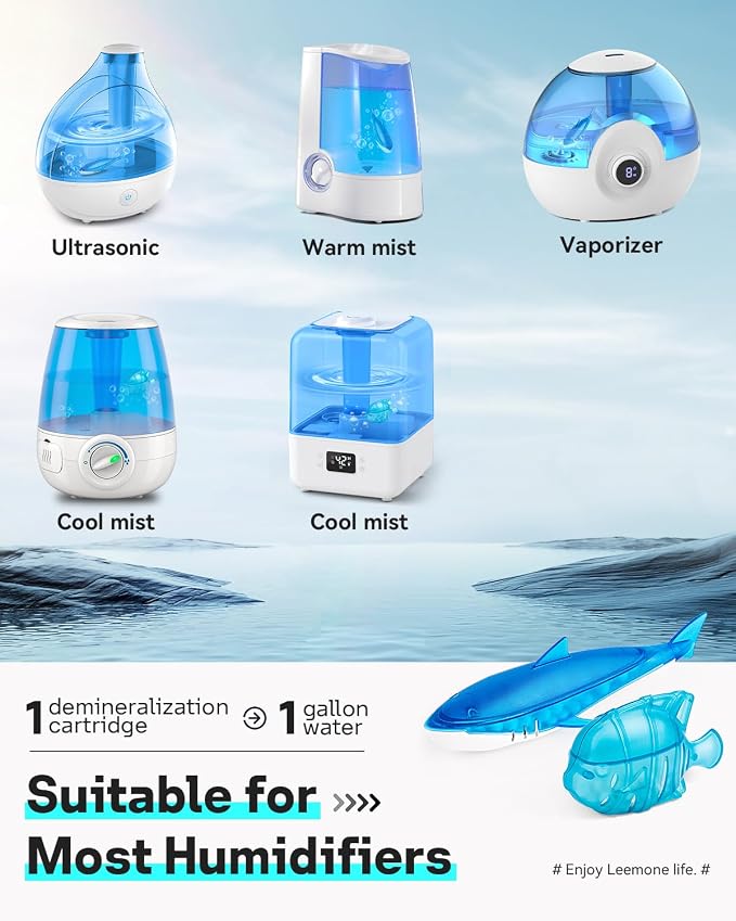 Leemone Humidifier Cleaner Float Shark & Fish -Humidifier Accessories Compatible - Image 3
