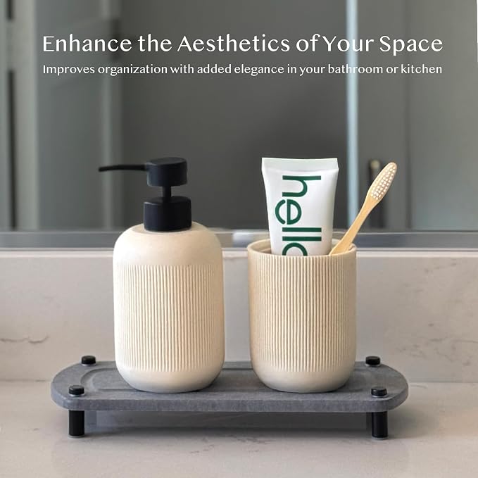 2PCS Water Absorbing Stone Soap Tray - Image 4