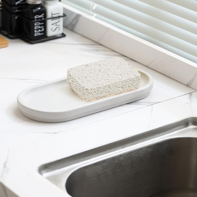 Diatomite Sink Caddy for Kitchen Organizer, Quick Dry Holder for Sponge - Image 6