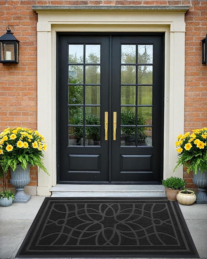 DEXI Front Door Mat Outside Entrance, Heavy Duty Non Slip Low Profile Doormat - Image 8