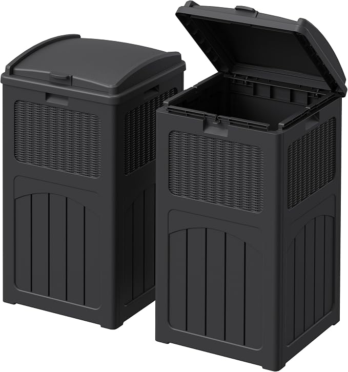 Devoko 33 Gallon Outdoor Trash Can by DEVOKO