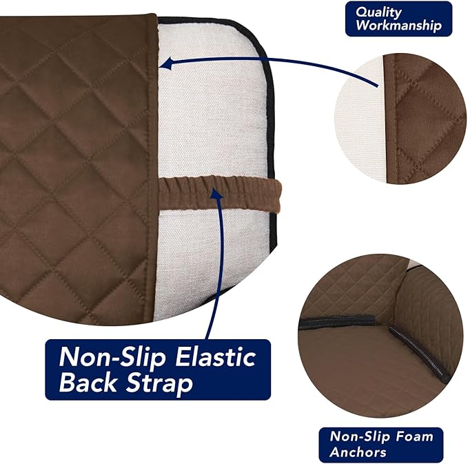 PureFit Reversible Quilted Sofa Cover, Water Resistant Slipcover Furniture - Image 2