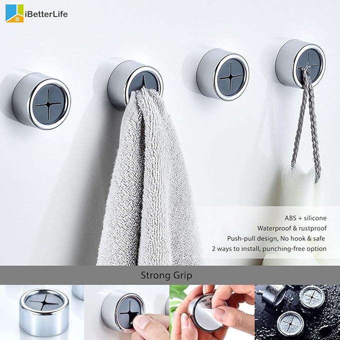 Adhesive Kitchen Dish Towel Hooks - Image 6