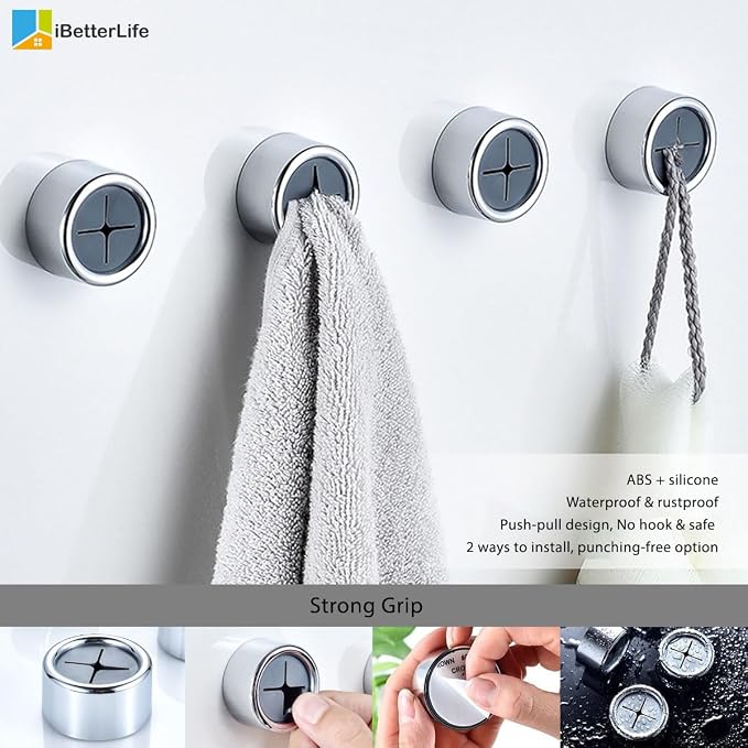 iBetterLife Adhesive Towel Holder - Image 6