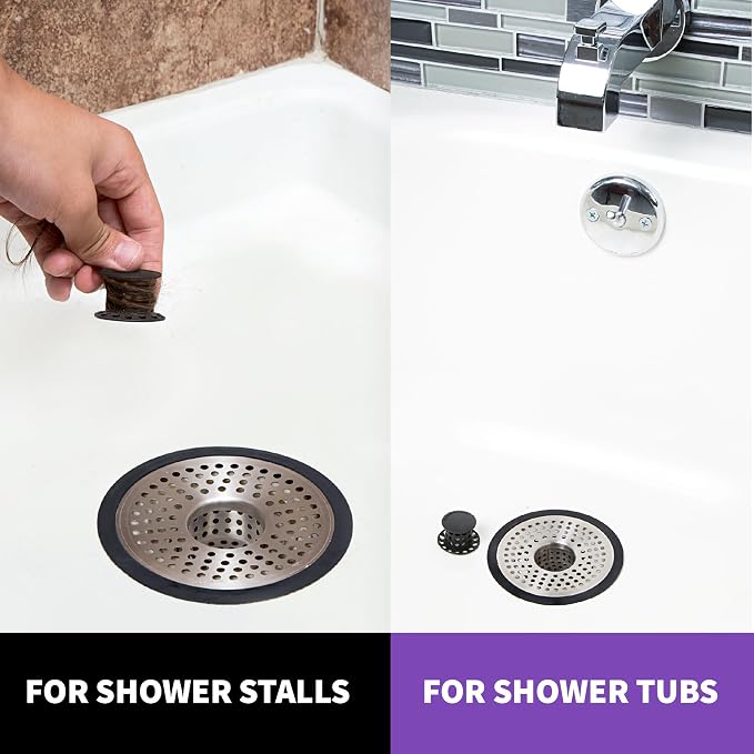 ShowerShroom SHSULT755 Ultra Revolutionary Shower Hair Catcher Drain Protector - Image 8