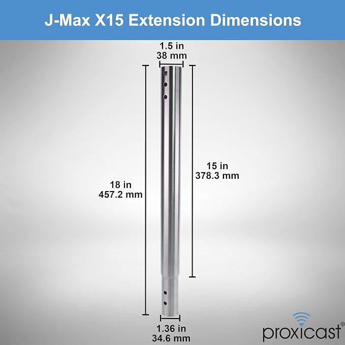 15 inch Stainless Steel Extension Pole - Image 6