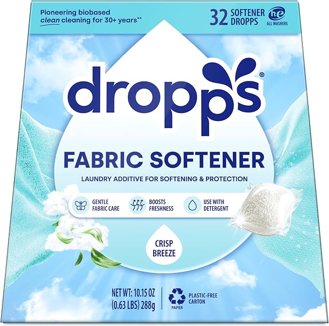 Dropps Laundry Fabric Softener Pods, Crisp Breeze by Dropps