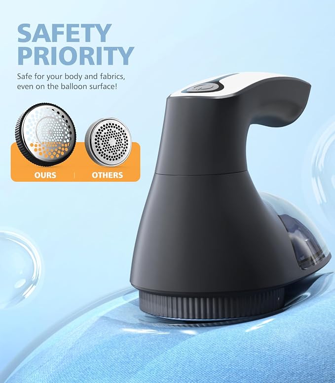 POPCHOSE Fabric Shaver, Rechargeable Lint Remover Defuzzer Sweater Shaver - Image 5
