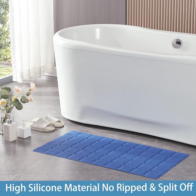 Foldable Silicone Bathtub Mat: Jumbo Size Heavy Duty Safety Bath Mat - Image 6