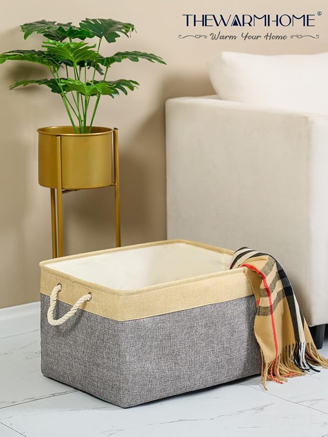 TheWarmHome Storage Baskets for Organizing, Extra Large-3Pack, 17.7L×13.8W×9.8H - Image 6