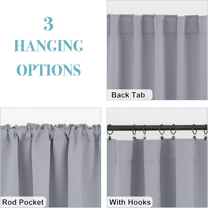 RYB HOME Blackout Curtains for Bedroom - Image 6