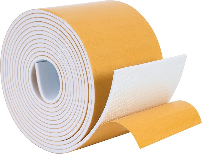 High Density Foam Weather Stripping Door Seal Strip Insulation Tape Roll by DualplexTalvania