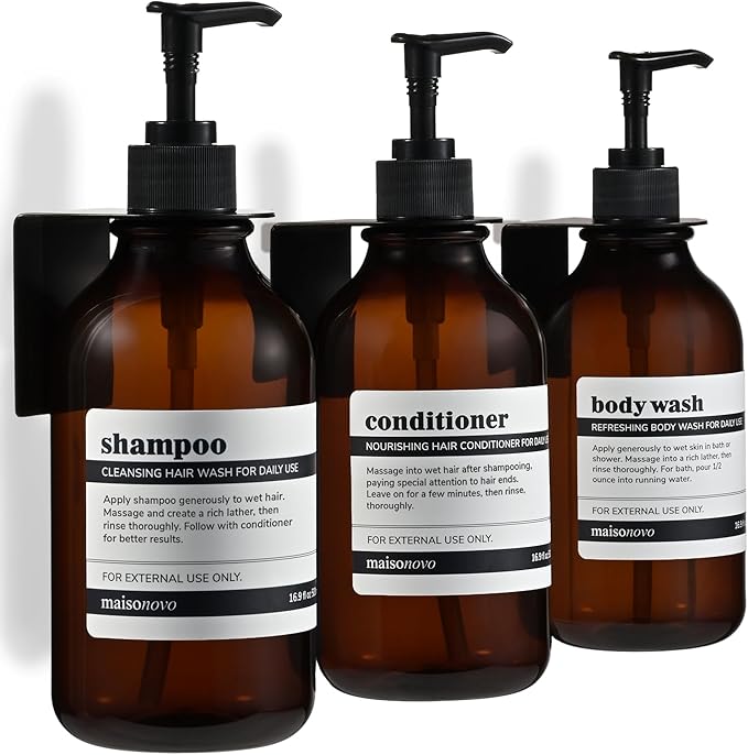 MaisoNovo Shampoo and Conditioner Dispenser by MaisoNovo-TheArtofSustainableLiving