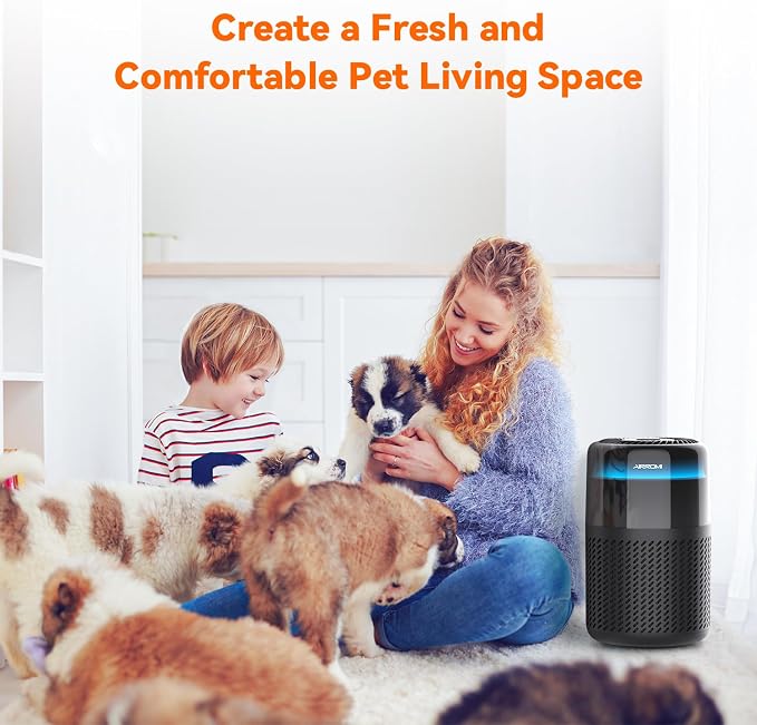 AIRROMI Air Purifier for Bedroom Home, HEPA Filter, Covers Upto 549 Ft² - Image 4