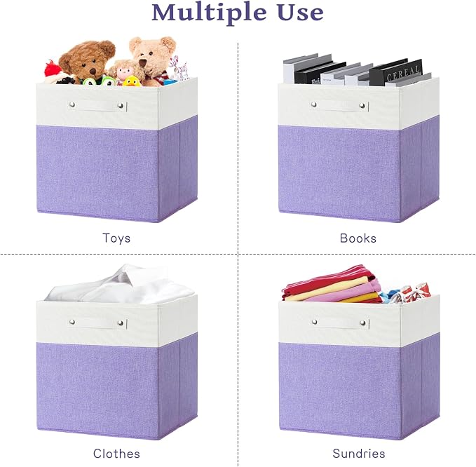 13 x 13 Inch Fine Linen Storage Bins - Image 5