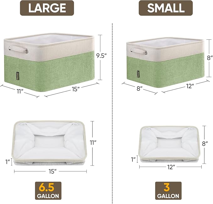 BALEINE 2 Pack Fabric Storage Bins - Image 2