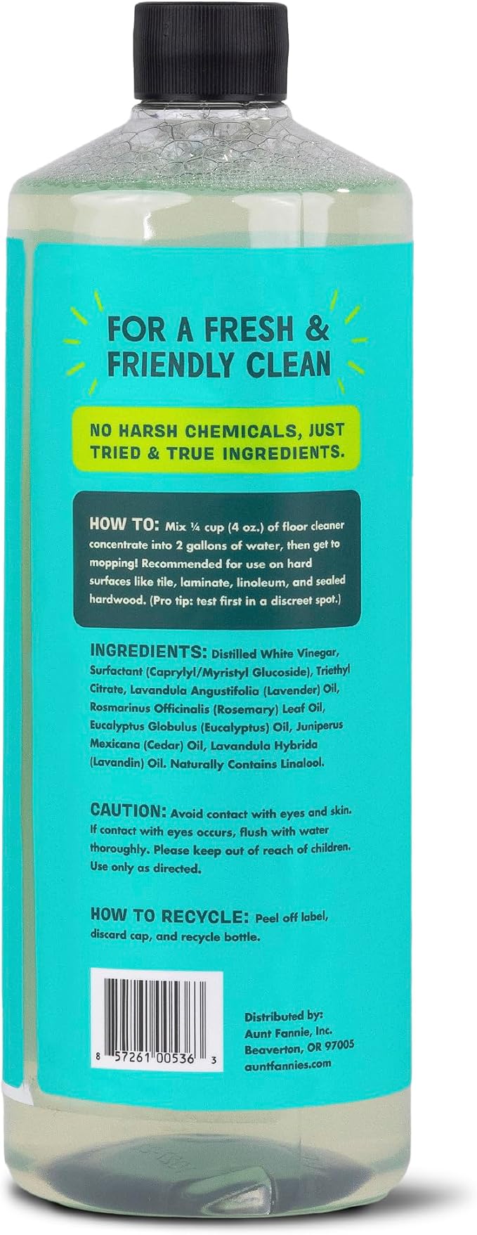 Aunt Fannie's Ultra Concentrated Floor Cleaner Vinegar Wash, Makes 16 Gallons - Image 7