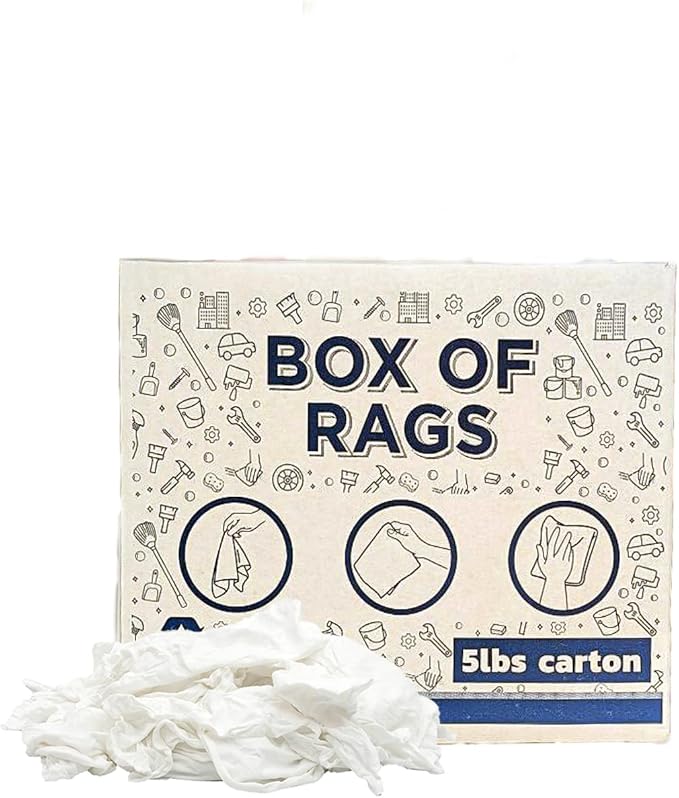 Premium White T-Shirt Cleaning Rags – White Cotton Rag - Image 2