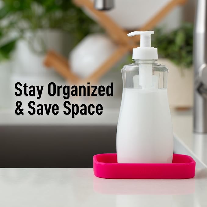 Zulay Kitchen Small Silicone Sponge Holder – Space-Saving Sink Organizer Tray - Image 6