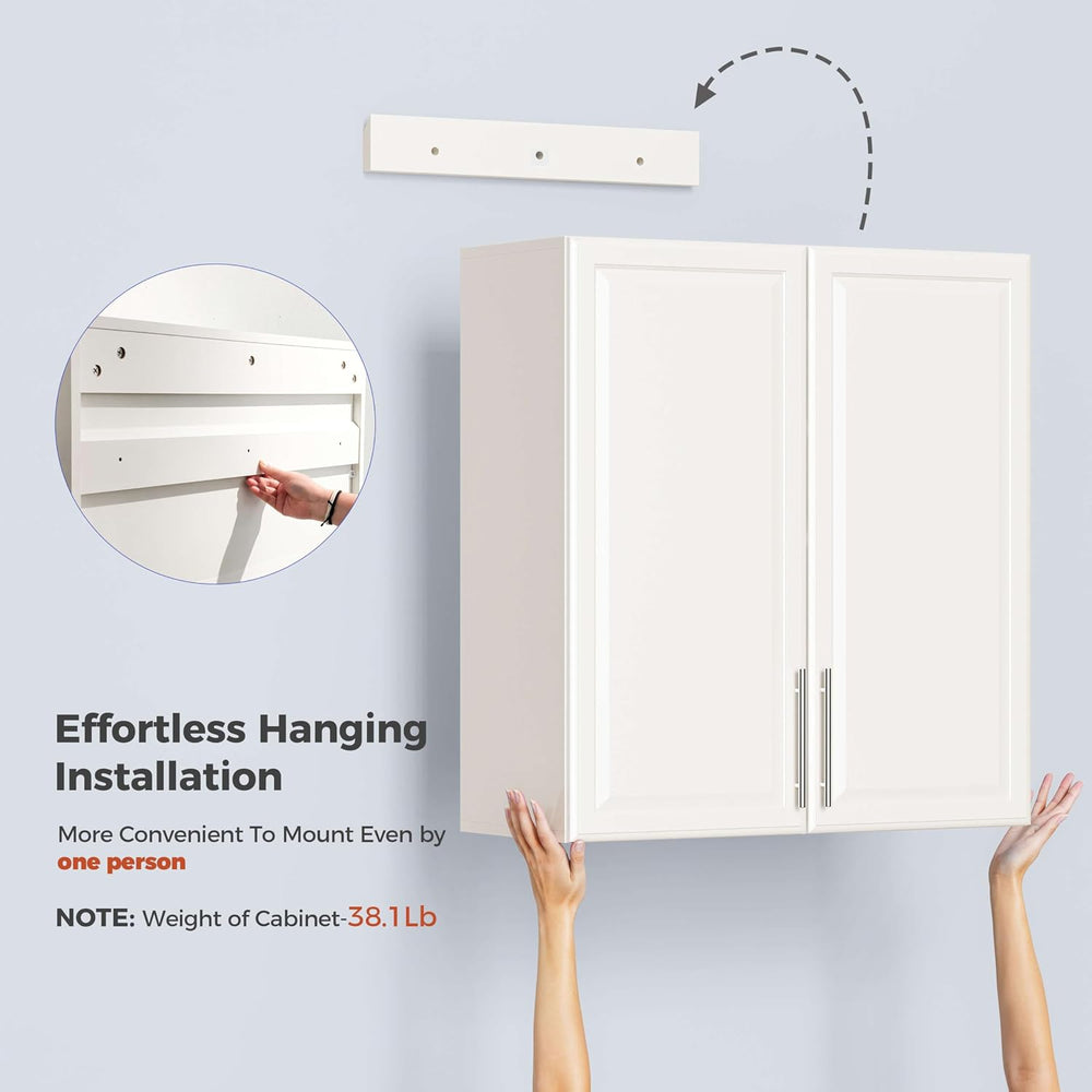 Furnaza 30" W Wall Cabinets for Laundry Room with Adjustable Shelf