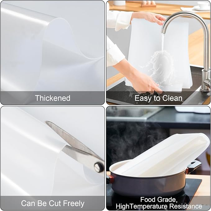 Food Grade Silicone Table Protector Mat 47x24 Inch, Heat Resistant Desk Pad - Image 4