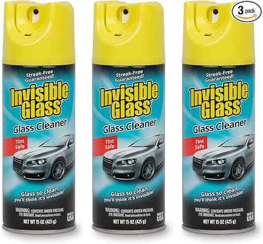 Invisible Glass 91163-3PK Premium Aerosol Glass and Window Cleaner by InvisibleGlass
