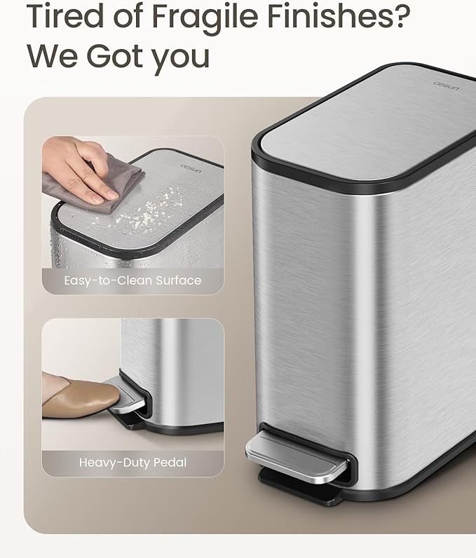 Cesun Small Bathroom Trash Can - Image 3