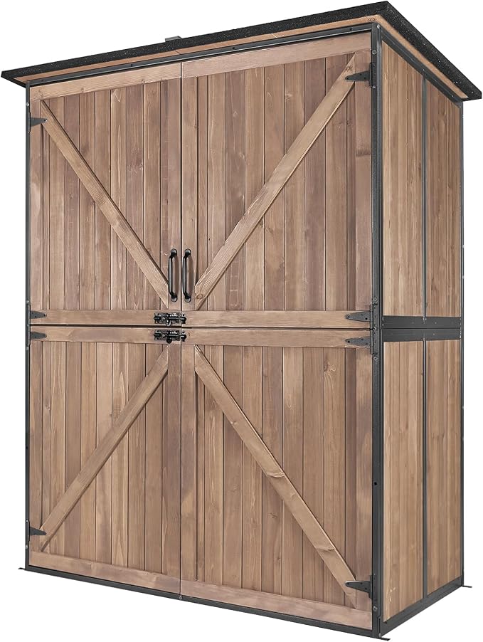 Aivituvin Outdoor Storage Shed Upgraded by Aivituvin