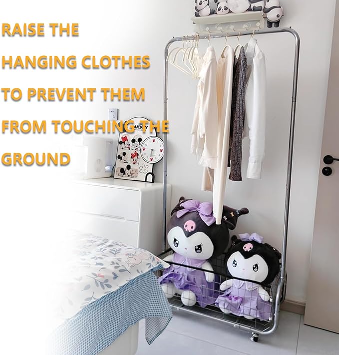 Garment Rack With Storage Baskets, Clothing Rack - Image 6