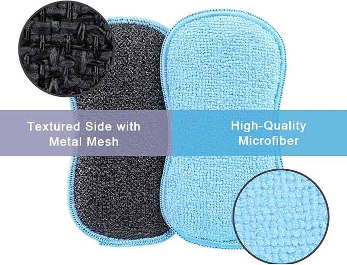 HOMEXCEL 12 Pack Multi-Purpose Scrub Sponges Kitchen, Dish Sponge, Non-Scratch - Image 2
