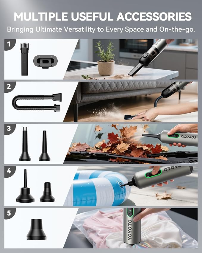 Car Vacuum, Handheld Vacuum Cordless - Image 9