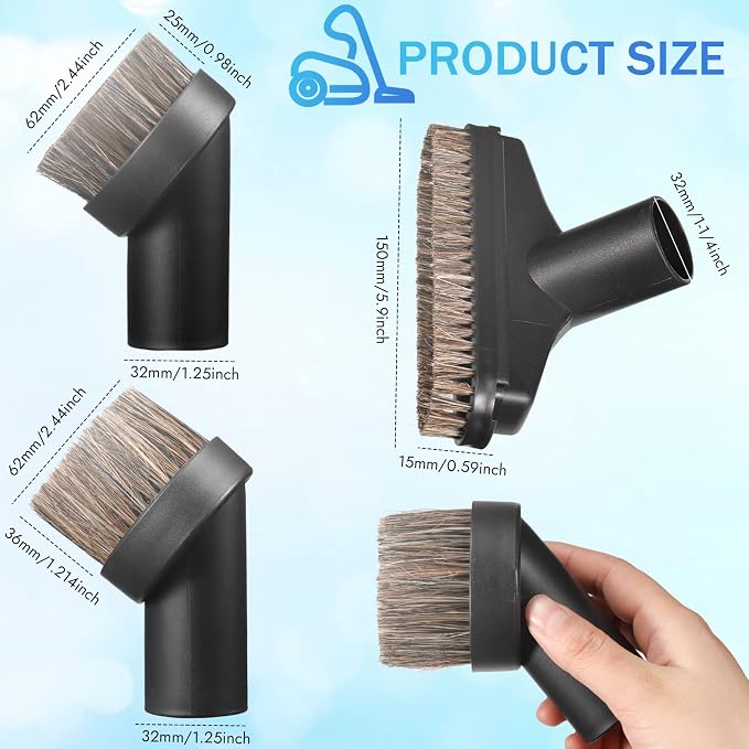 6 Pcs Vacuum Attachments Accessories VAC Attachments 1.25'' 25mm and 36mm Shop - Image 2