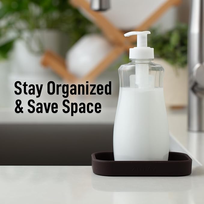 Zulay Kitchen Small Silicone Sponge Holder – Space-Saving Sink Organizer Tray - Image 6