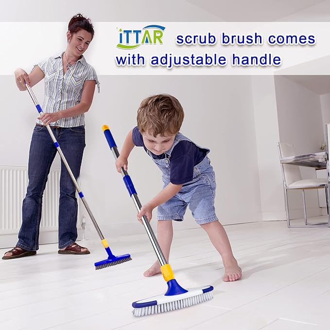 ITTAR Grout & Scrub Brush Combo, Floor Scrubber - Image 5