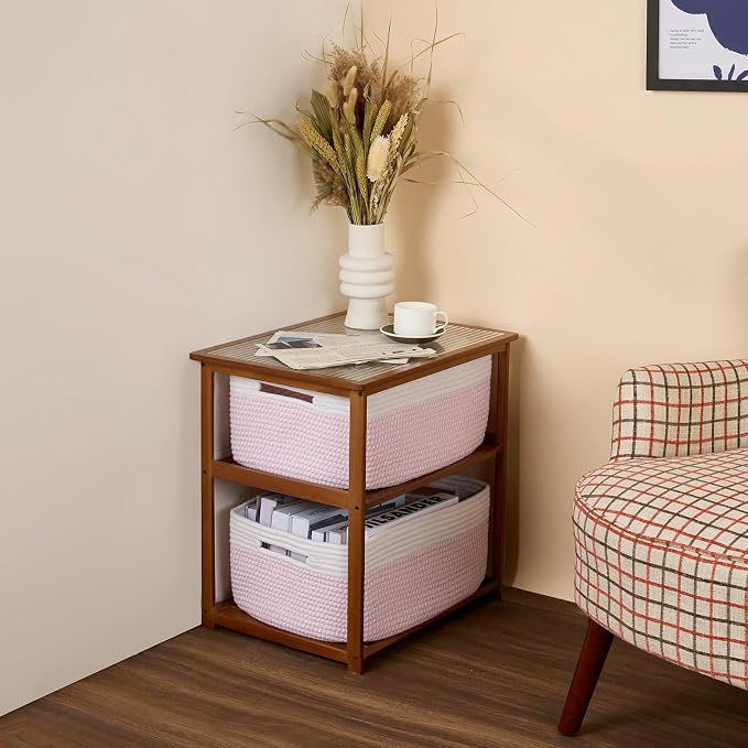 Large Storage Baskets for Shelves, Closet Organizers Bins for Clothes Blanket - Image 8