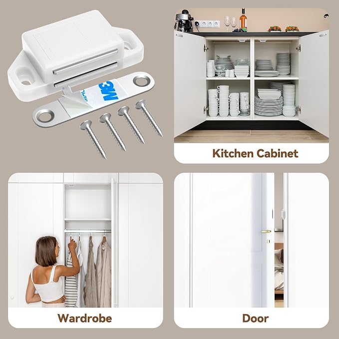 Cabinet Magnetic Catch Door Latch 30LB - Image 4