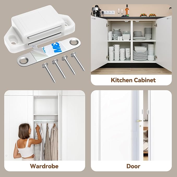 Cabinet Magnetic Catch Door Latch 30LB - Image 4