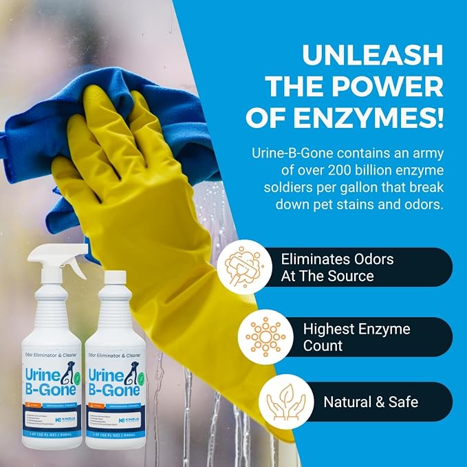KINZUA ENVIRONMENTAL Urine B-Gone, Professional Enzyme Odor Eliminator & Pet - Image 5